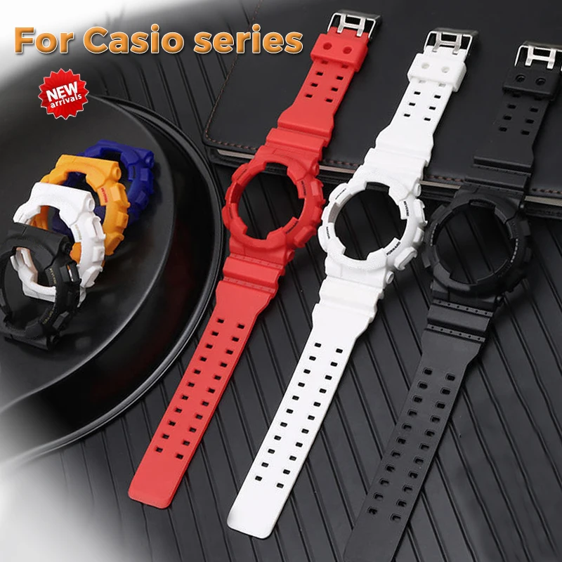 Silicone Rubber Case Watchband for Casio G-SHOCK GA-110/100 /120 Sport Waterproof Band Strap Bracelet AccessoriesK GD-100/110
