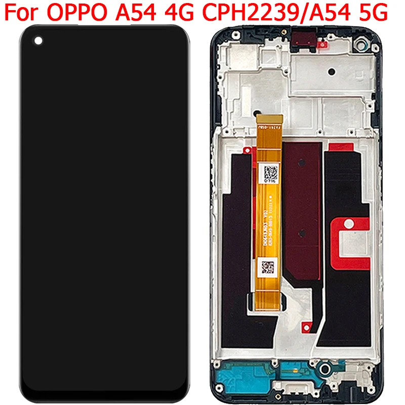 

Оригинальный ЖК-дисплей 6,5 дюйма OPPO A54 4G CPH2239 для Oppo A54 5G CPH2197, ЖК-экран с рамкой, сенсорной панелью и дигитайзером