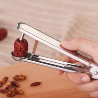 stainless steel hand press fruit pitter portable handheld corer food core remover pit removal device restaurants gadgets