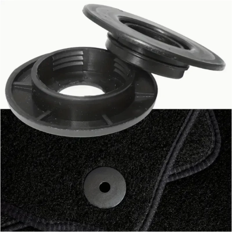 

4 комплекта автомобильного напольного коврика с противоскользящей пряжкой, универсальный фиксирующий коврик для ног, вращающаяся противоскользящая кнопка, круглый зажим для крепления ковра