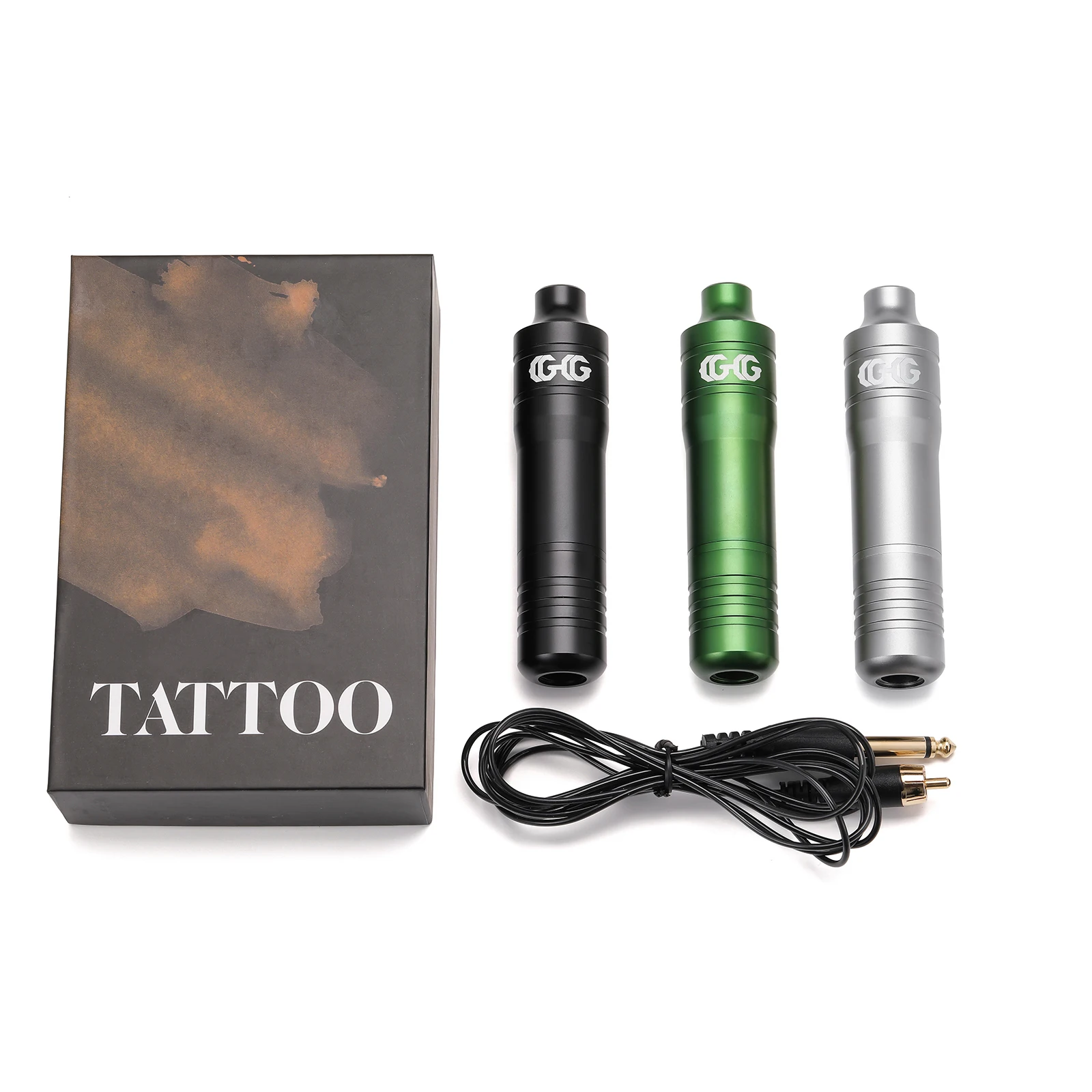 The tattoo pen with RCA cable is comfortable to hold, the needle is stable, and the color is fast tattoo equipment manufacturer
