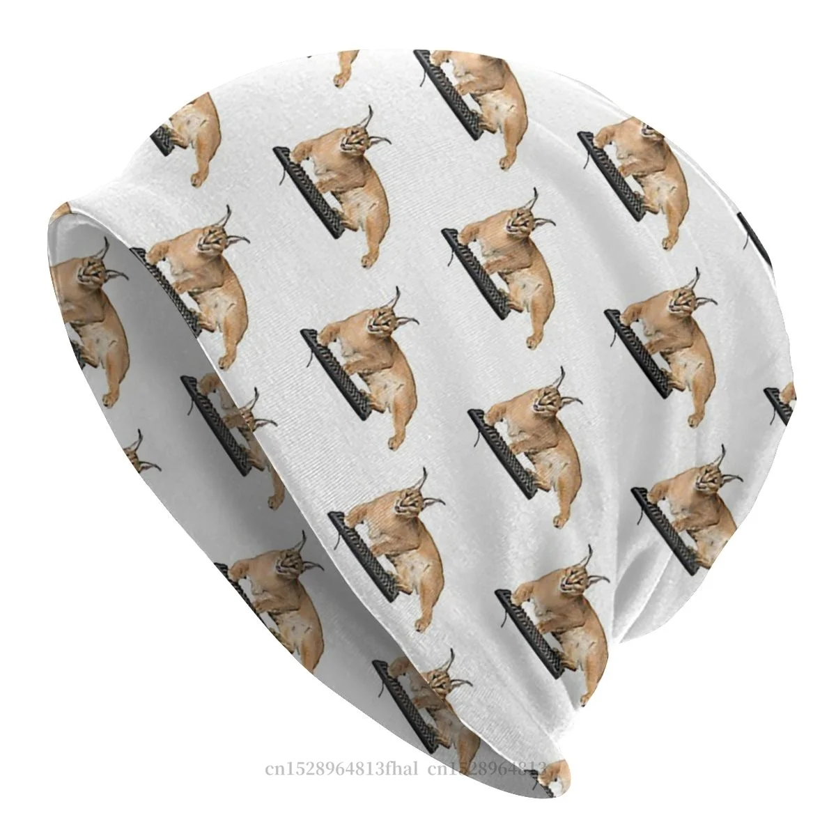 

BIG Keyboard Outdoor Beanie Caps Big Floppa Caracal Caracal Cat Skullies Beanies Ski Caps Cotton Bonnet Hats