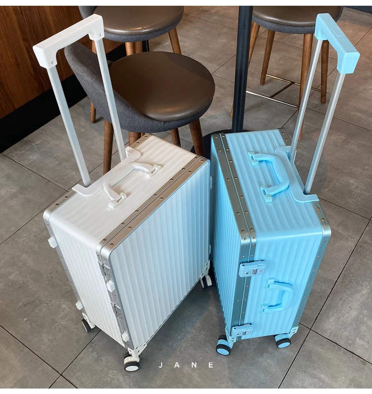 

password suitcase aluminum frame trolley luggage New Fashion Brand Rolling Luggage mute wheel boarding S14790-S14797