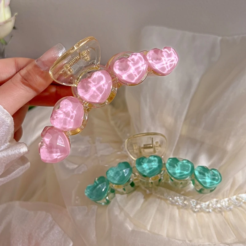 

Hair Claw Clip for Women Big Shark Clip Hair Banana Clip Jaw Clamp Love Heart Hair Barrettes Female Hair Decors Drop Shipping