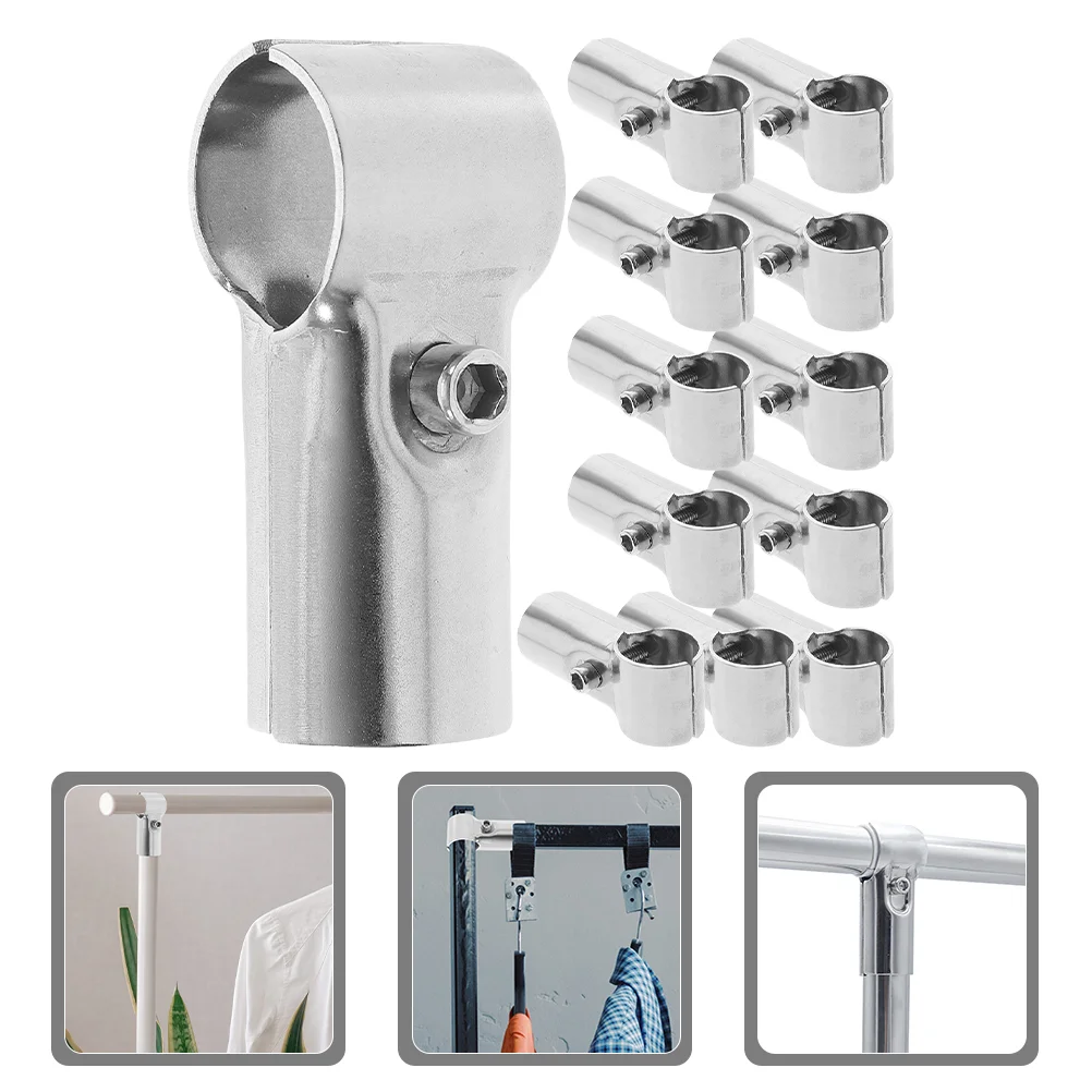 

12pcs Pipe Clamps Rail Post T Clamps Thickness End Clamps Rail T Pipe Clamps