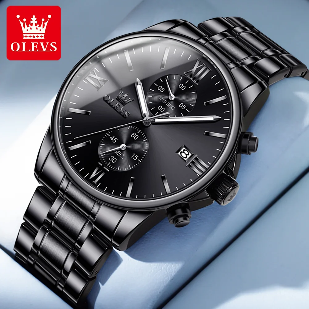 

2023 New OLEVS sports chronograph multi-functional quartz watch men's watch