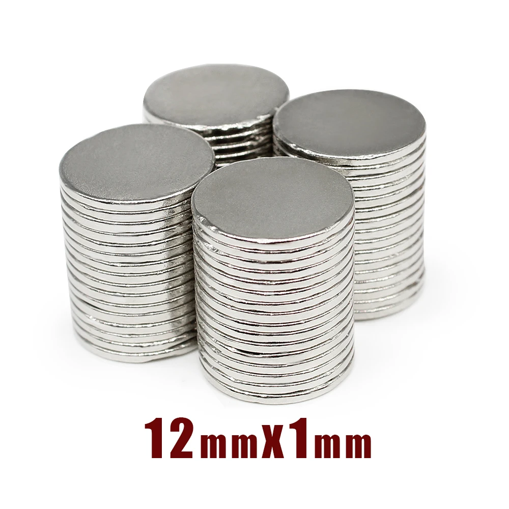 20/50/100/200/300/500 шт. 12x1 круглые мощные магниты N35 Постоянный Неодимовый магнитный диск