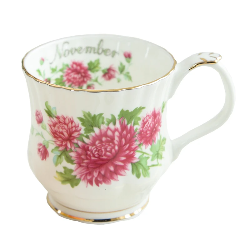 

Керамическая кружка для кофе с цветочным принтом