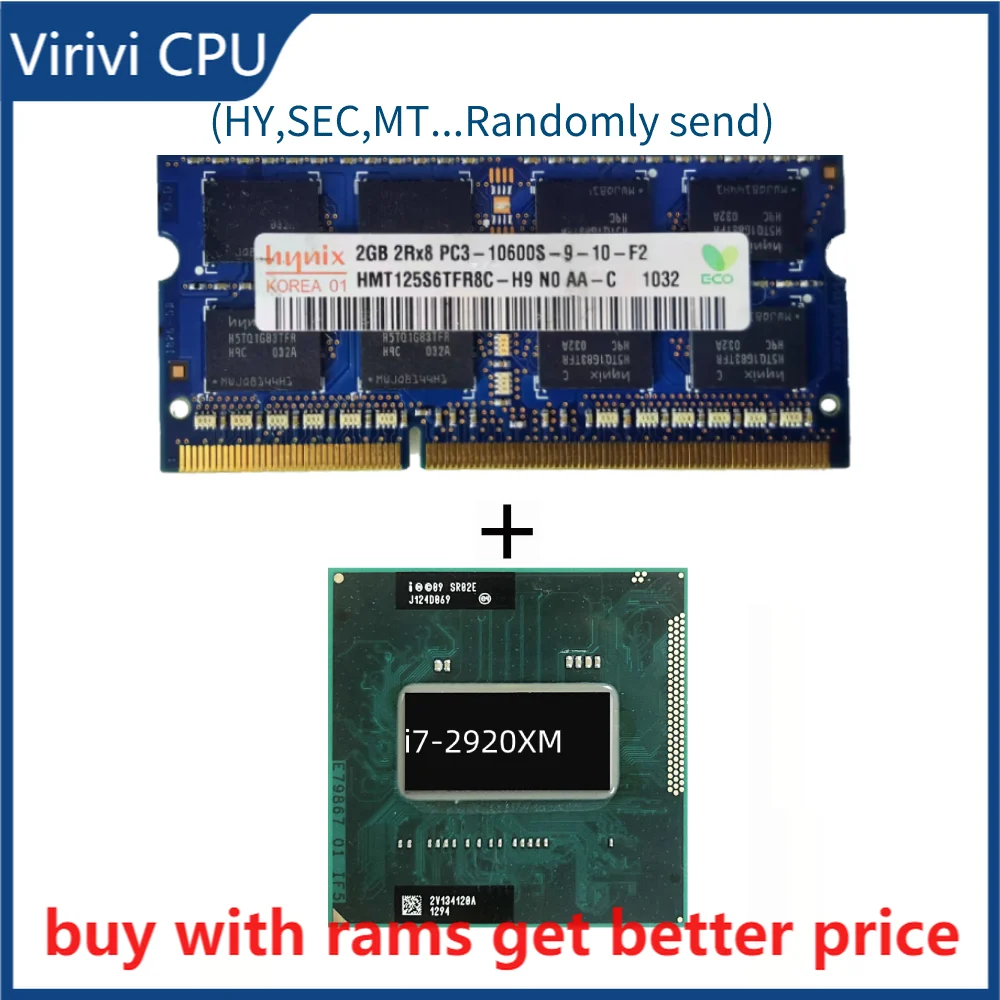 

DDR3 2G 1333 МГц со стандартом памяти i7 2960XM SR02F 2,7 ГГц четырехъядерный восьмипоточный ЦПУ процессор 8M 55 Вт Разъем G2 / rPGA988B