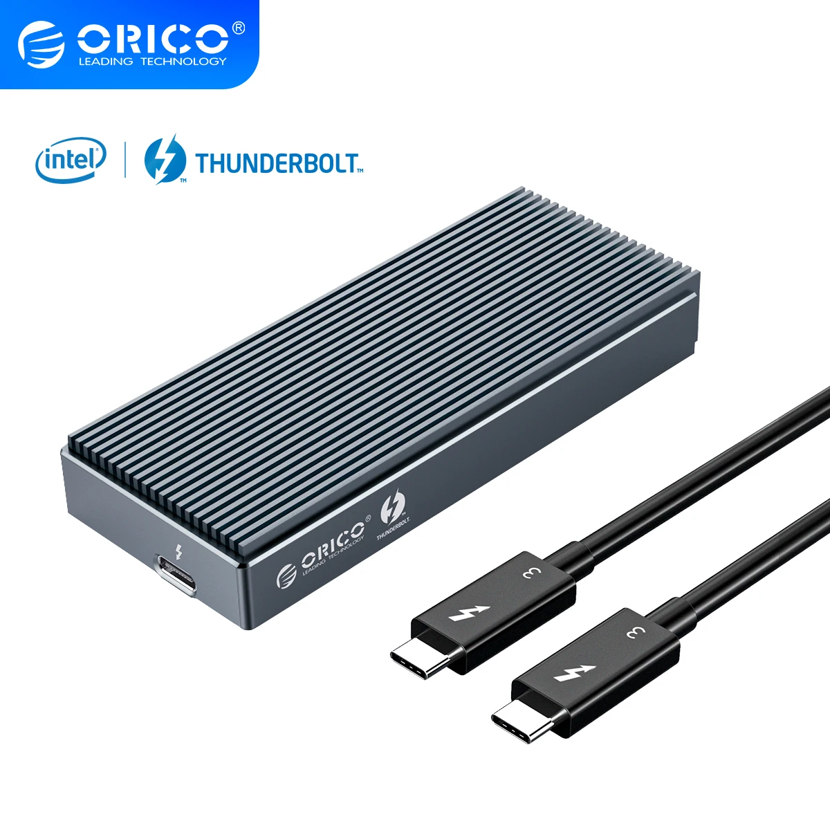 

Корпус для SSD-накопителя ORICO Thunderbolt 3 NVME M.2, USB C, 40 Гбит/с