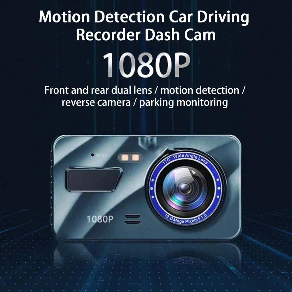 

Auto Dash Camera 1 Set Convenient 170-Degree Wide Angle Zinc Alloy Motion Detection Car Driving Recorder Dash Cam Car Supplies