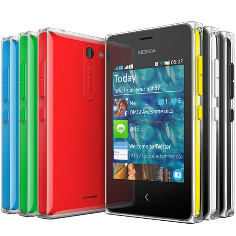Оригинальный разблокированный Восстановленный телефон Nokia Asha 502 стандарта GSM