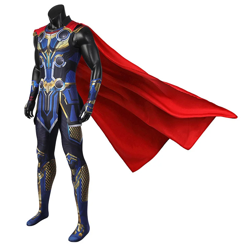 

Love and Thunder 4 Cosplay Costume for Adult Men Armor Props with Cape Halloween Carnival Role Play Outfit