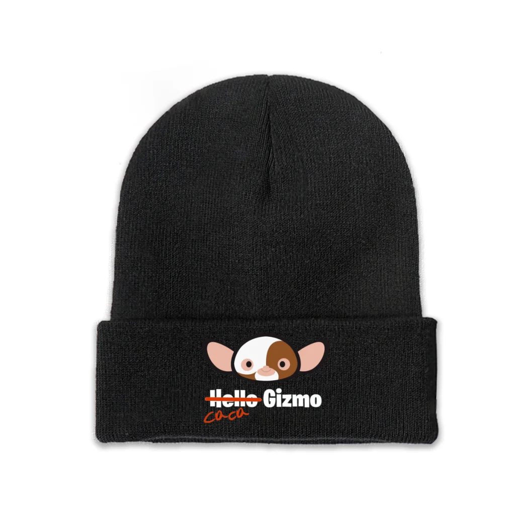 

Hello Gizmo Gremlins Mogwai Rules Comic Animation Knitting Beanie Caps Skullies Beanies Ski Caps Soft Bonnet Hats Winter Warm