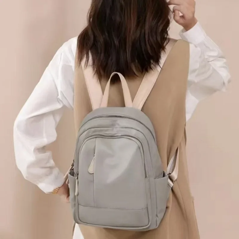 

Водонепроницаемый рюкзак из ткани Оксфорд, простой модный ранец для женщин, маленькие дорожные сумки, студенческие рюкзаки