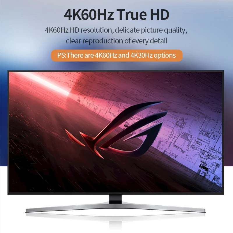 Фото Однонаправленный преобразователь HDMI в DisplayPort с поддержкой 4K60Hz, адаптер с USB-кабелем питания, Plug & Play, для игровых мониторов ПК №4