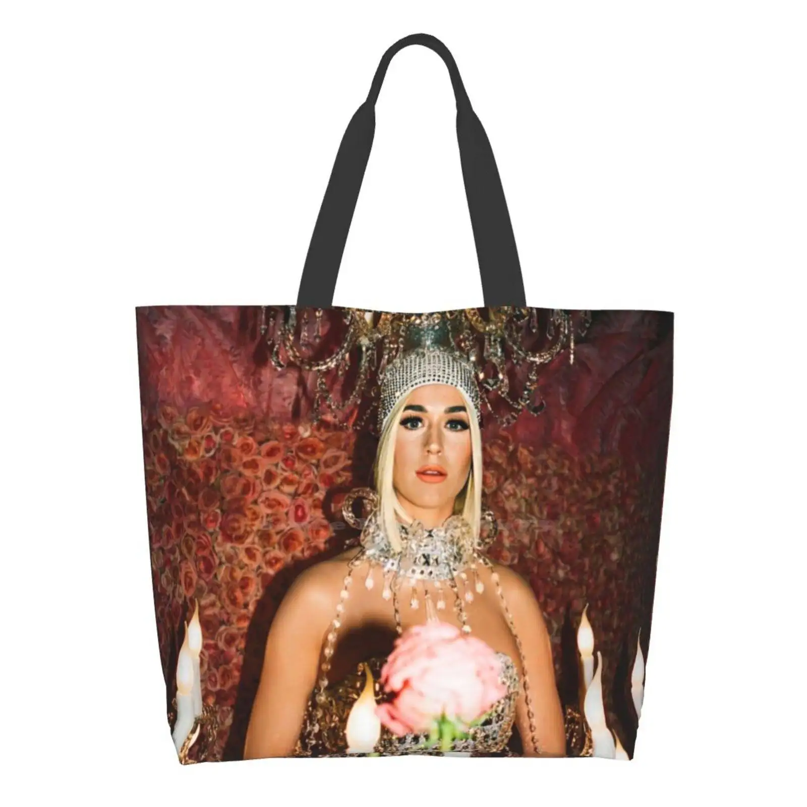 

Women Shopping Bag Girl Tote Large Size Katie Perry Katycats Katykats Kp5 Smile Daisies Witness Teenage Dream Prism One Of The