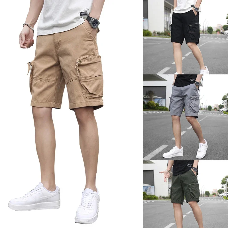 

Y2K Summer 2023 New Casual Thin Cargo Pants Japanese Men's Shorts Basketball Clothing Homme Denim Jorts Shorts For Men 2023