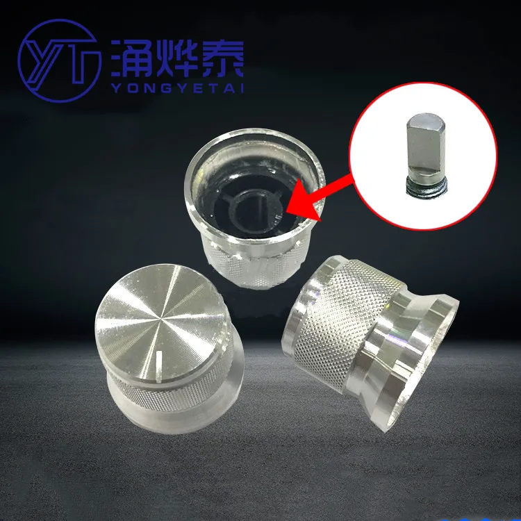 YYT 5 шт. высококачественная ручка из алюминиевого сплава 20x17 мм серебристый яркий