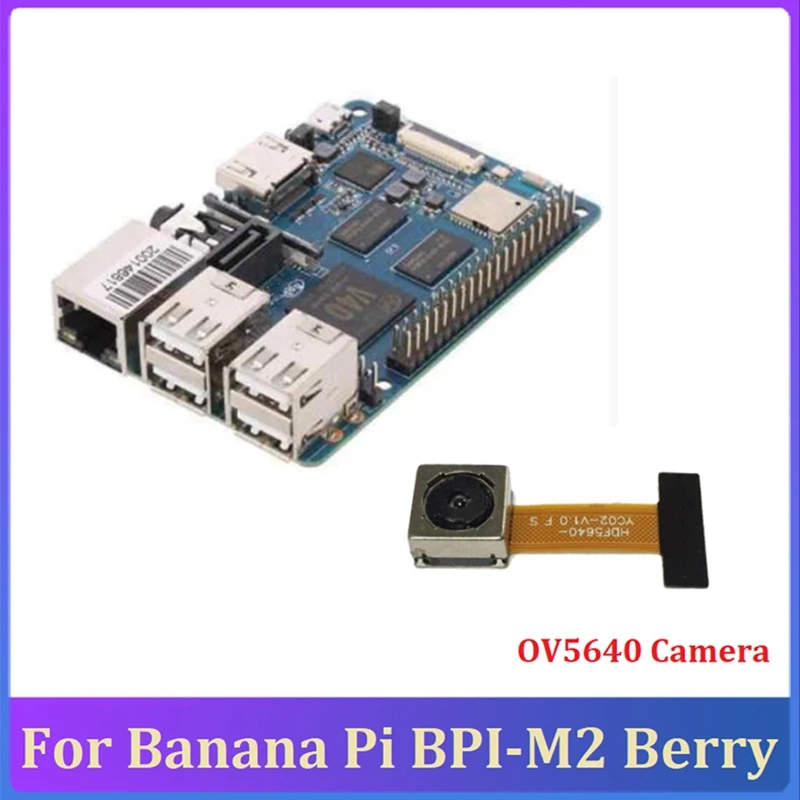 

Макетная плата для Banana Pi BPI-M2 Berry 1 ГБ DDR3 с камерой OV5640 Wifi BT SATA порт того же размера для Raspberry Pi 3