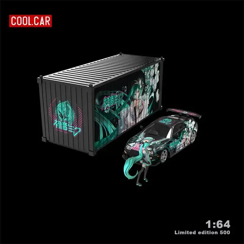 Cool Car 1:64 Supra A80Z Black Blue Limited500 литая модель автомобиля