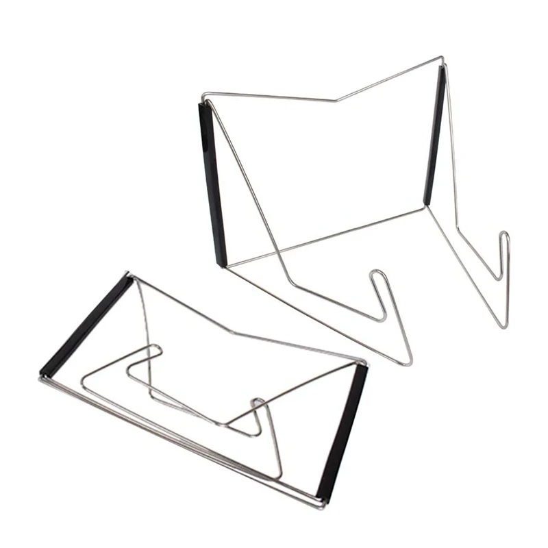 

Book Display Stand Textbook Stands Collapsible Metal Bookstand Easel Display Holder Reading Stand For Desktop