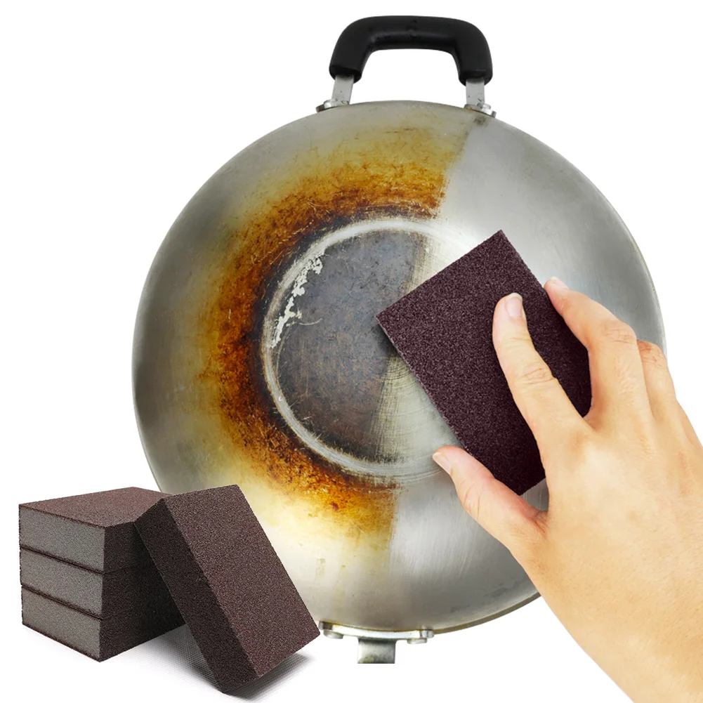 

6/10Pcs Descaling Cleaning Brush Cooktop Magic Sponge Brush Removing Rust Emery Cleaner Pot Strong Brushes Kitchen Tools Gadgets