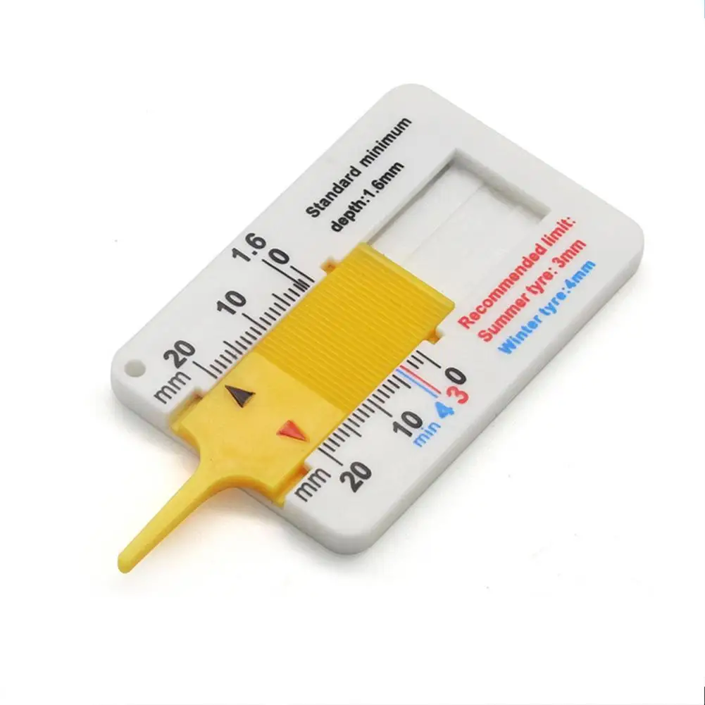 

Car Tire Tread Ruler Tire Tread Depth Gauge Vernier Depth Caliper Depth Gauge 0-20mm