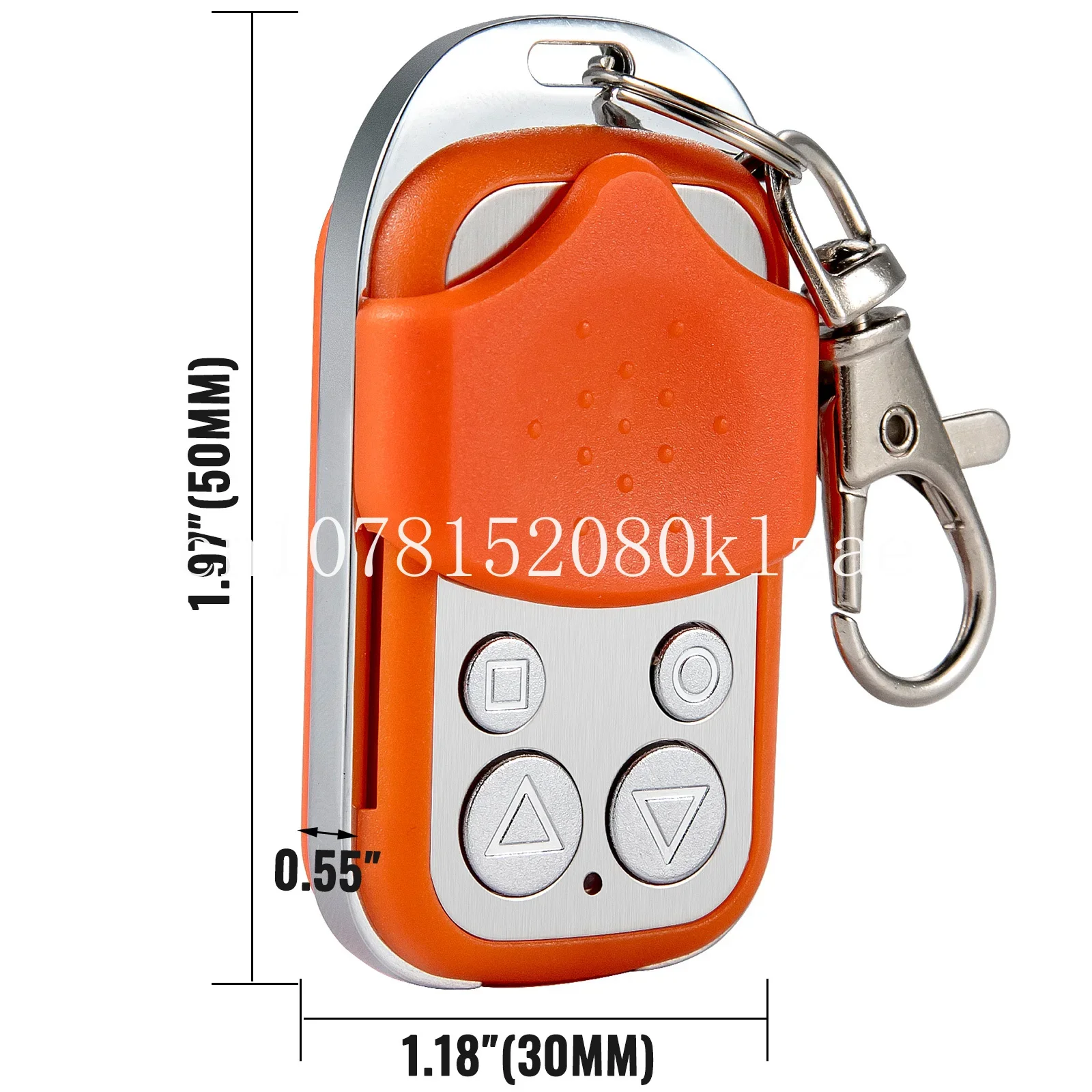 4-кнопочный клон-код автомобильный ключ оранжевый/черный беспроводной