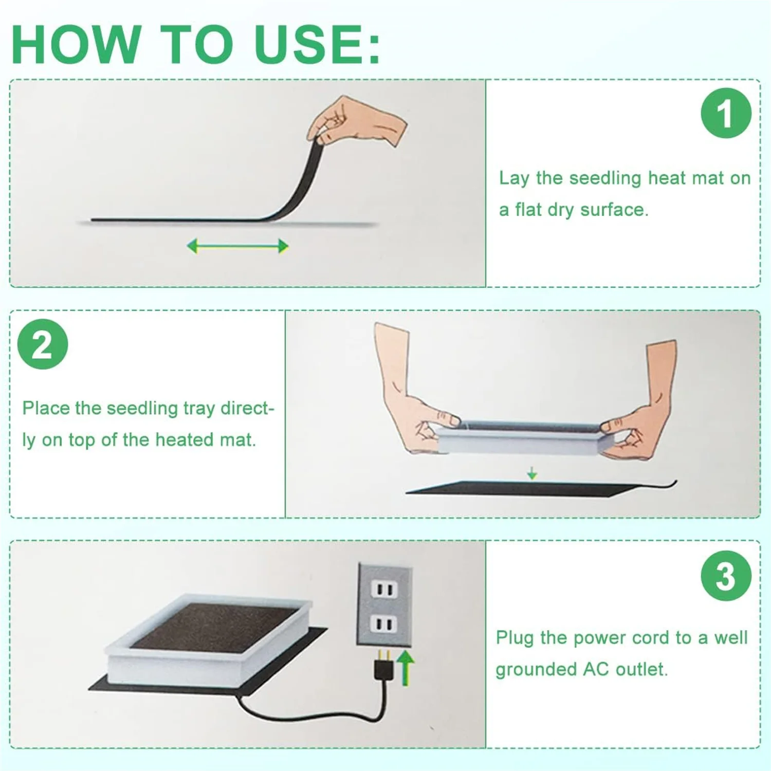 Цифровой Термостат С Подогревом Коврик Для Рассады Домашнее Проращивание