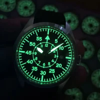 Szwajcarski Pilot automatyczny zegarek Reloj Automatico De Hombre Relojes mechaniczny zegarek Sapphire Steel Flieger zegarek japonia Uhr 6