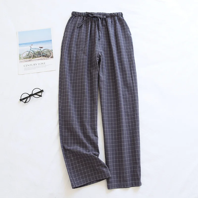 Couple Men's Pajama Pants Full Cotton Home Pants Winter Autumn Loungewear Sleeping Trousers Women Bottoms Night Pants