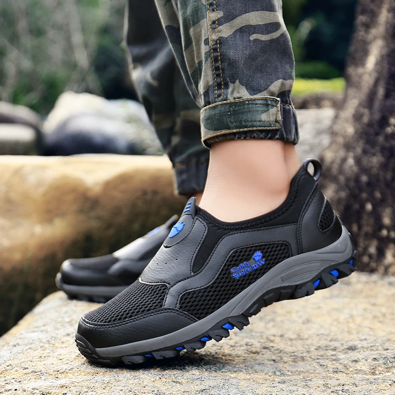 

Designer Brand Trecking Shoes Men Outdoor Breathable Wearable Men Trainers Hiking Spring 39-45 Mountain Climbing Shoes Man