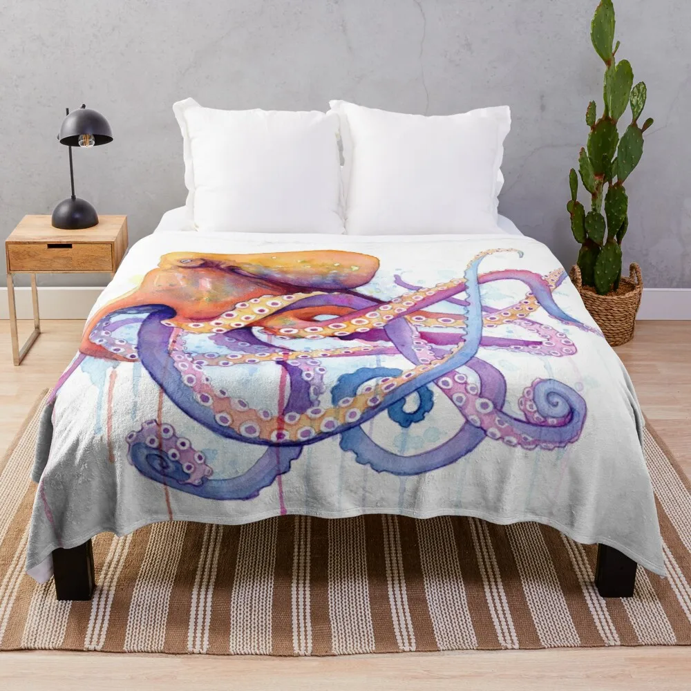 

Octopus Ii Fur Luxury Blue Tile Checkered Bakugo Sublimation Flannel Throw Blankets