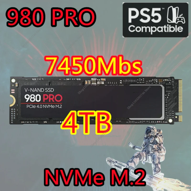 

Brand New Original SSD M.2 1TB/2TB/4TB 980 PRO Internal Solid State Disk M2 2280 PCIe Gen 4.0 X 4 NVMe for Laptop/desktop/PS5