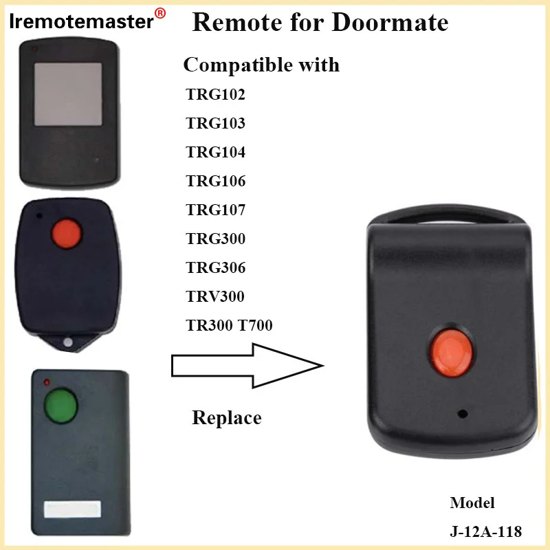 

For Doormate TRG107 T700 TRG-306 TRG102 Garage Door Remote Control 303Mhz Gate control For Garage Command Opener