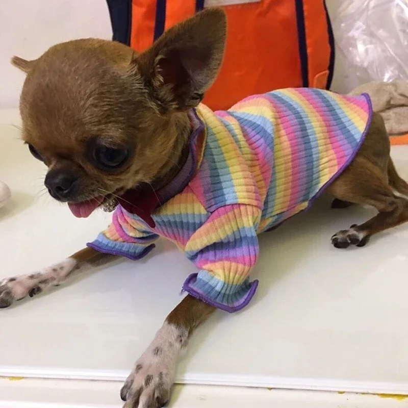 Frühling Baumwolle Welpen Katze Hund Weste Hemd Nette Haustier Kleidung для Kleine Hunde Yorkies Chihuahua Рубашки Mascotas Kle