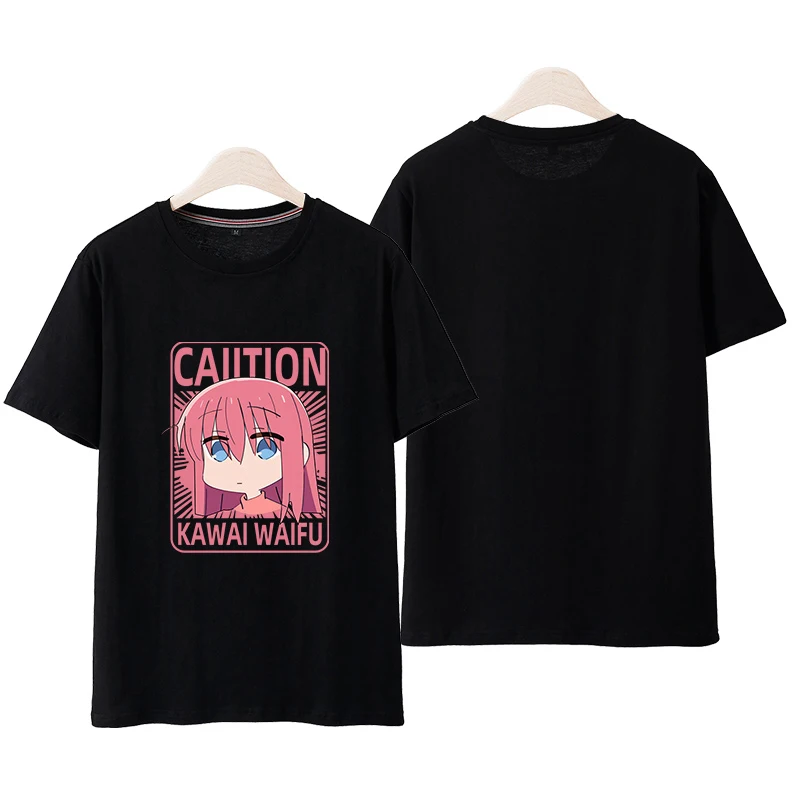 

Bocchi The Rock Hitori Gotou T-Shirt Anime Kawaii Cute T-shirt Pure Cotton Breathable Oversized O-neck Short Sleeve New In