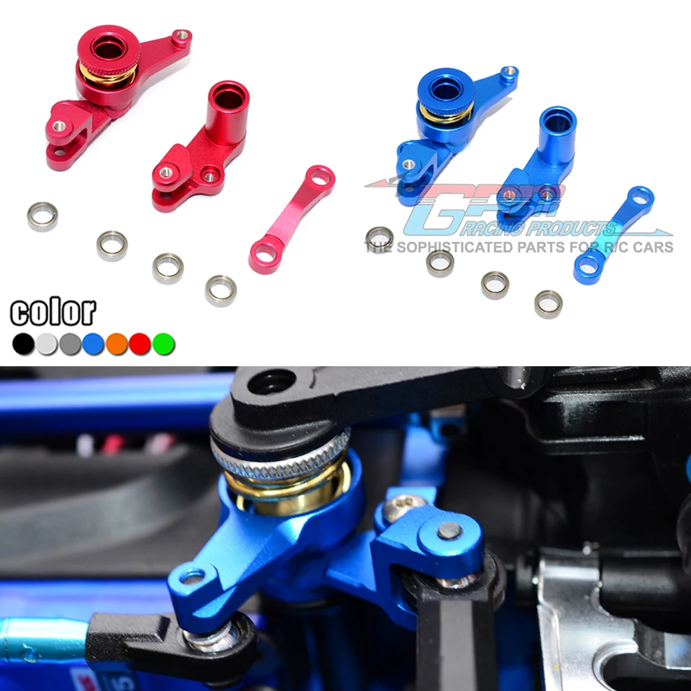 Металлический руль GPM TRAXXAS модель 1/7 1/10 устройство для защиты руля пружинный в