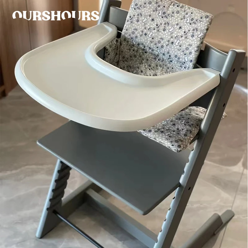 

Поднос для детского стула, однотонная обеденная тарелка, не содержит Бисфенол А, универсальный высокий стул для младенцев, аксессуары для кормления малышей, столовая посуда