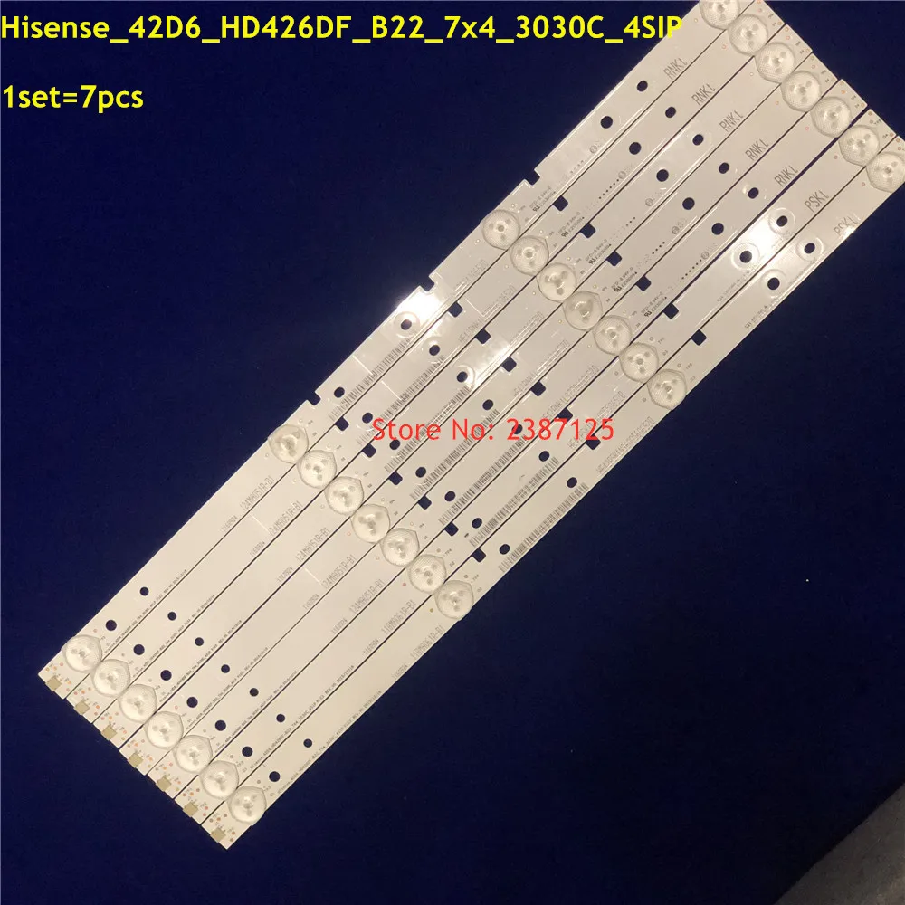 Светодиодная лента для LED42K1800 LED43H2600 LED42K3110 LED43H2000 LED43EC500U 43N2000, 7 шт.