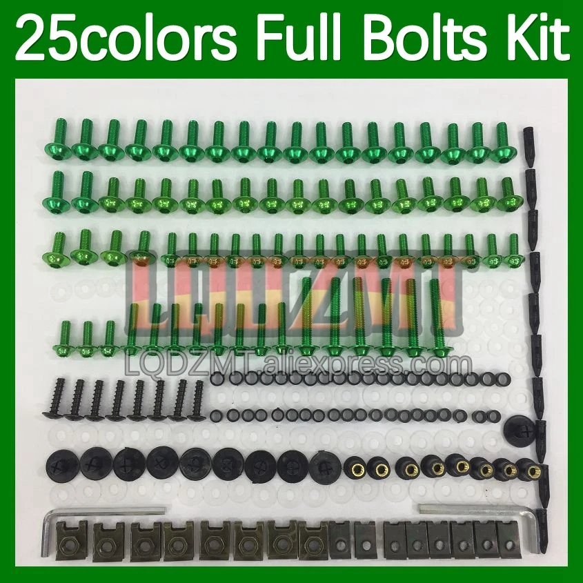 

268pcs Body Bolt Full Screws Kit For YAMAHA Thundercat YZF600R YZF 600R 1996 1997 1998 1999 00 01 02 03 Fairing Bolts screw Nut