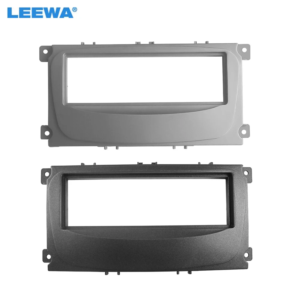 

Автомобильный радиоприемник LEEWA, 1DIN, лицевая рамка для Ford Mondeo C-Max, Kuga, Focus, DVD-проигрыватель, панель для установки, комплект отделки # CA4929
