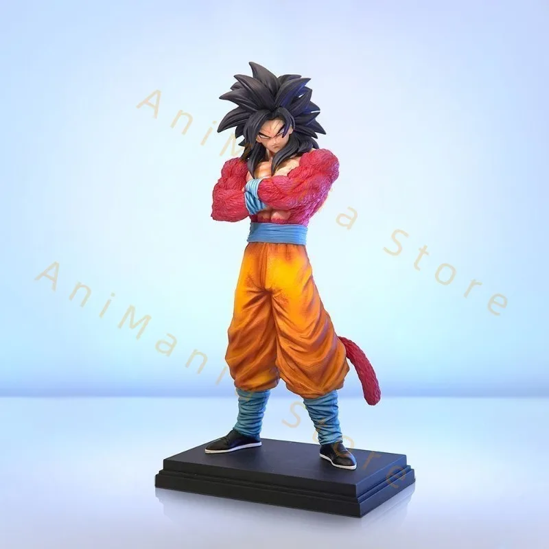 Фото Статуя Jt Dragon Ball Super Saiyan 4 Vegeta Goku Аниме Фигурка 31 см Коллекция моделей Brother Настольная игрушка в подарок на складе №5