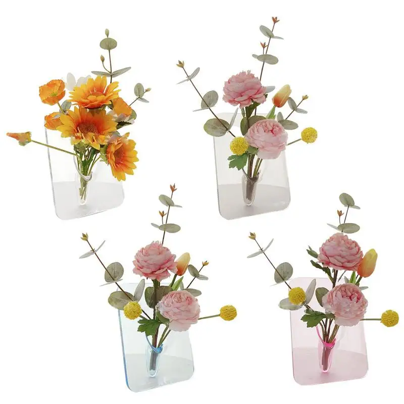 

Clear Book Vase Acrylic Photo Frame Flower Vase Artistic And Cultural Flavor Book Flower Vase Clear Cute Bookshelf Decor For
