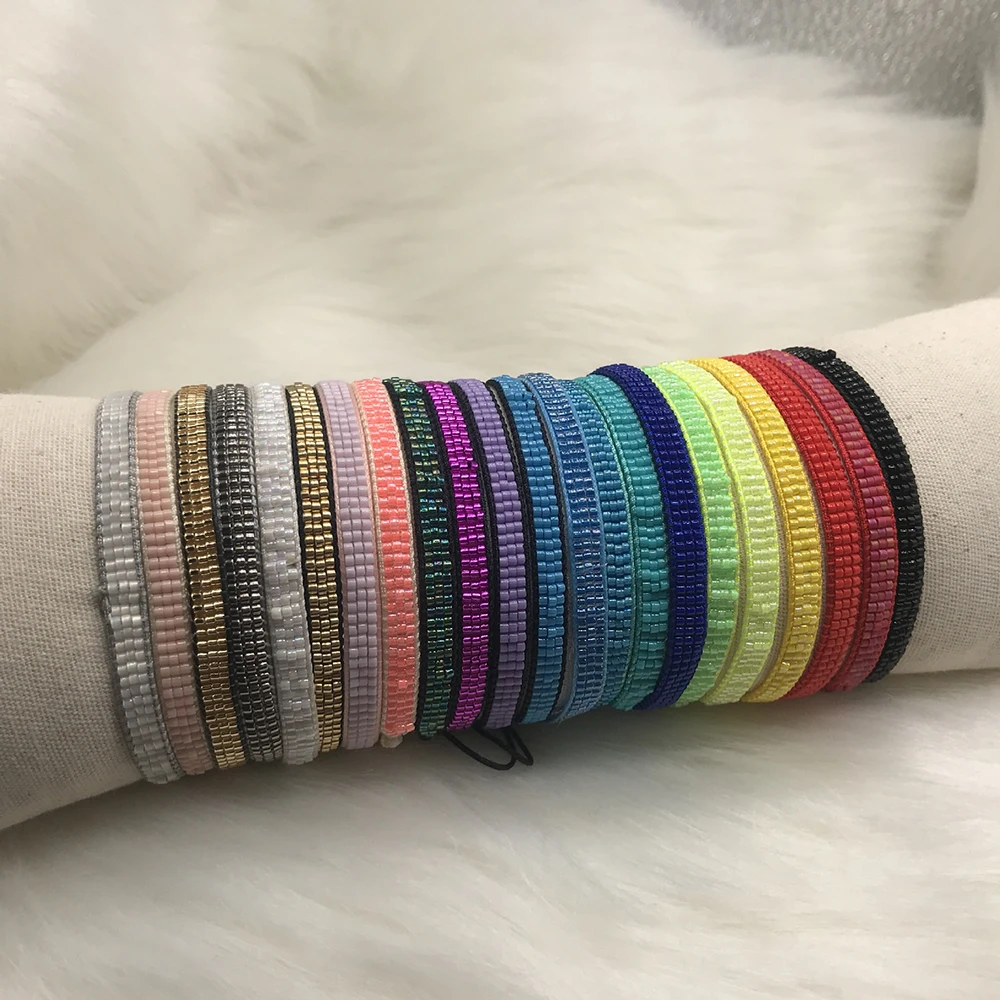 Новинка 2022 г. браслет ручной работы с красочной печатью буквы CABRONA Миюки бусина на