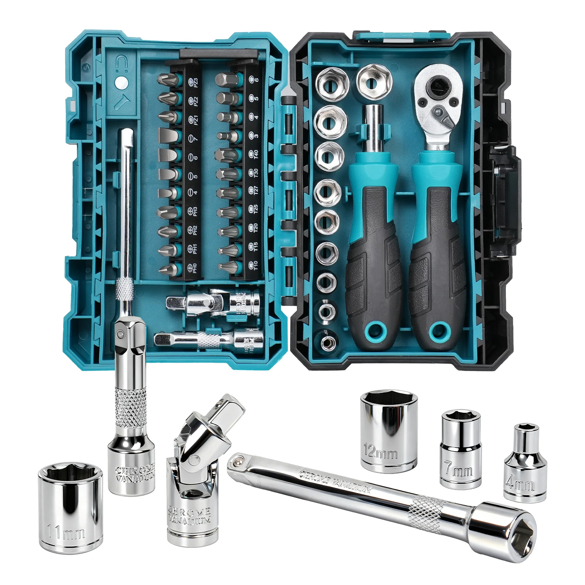 

Набор торцевых ключей LIBRATON 37 предметов