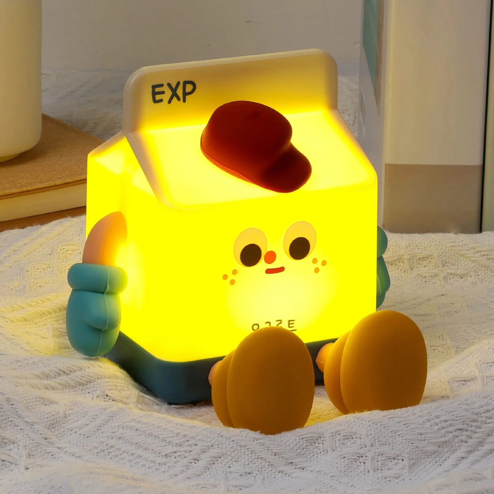 Ночник в виде молочной коробки настольная лампа с регулируемой яркостью