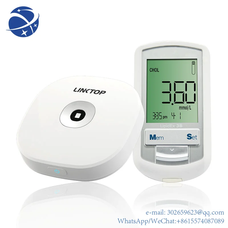 

yyhc ECG body temperature blood sugar blood pressure heart rate cholesterol uric acid breath rate Detect 9 major