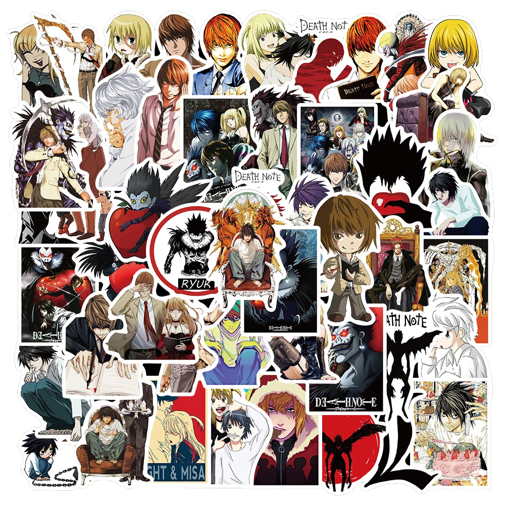 

10/30/50PCS Anime Death Note Creative Graffiti Sticker Bike Skateboard Car Helmet Notebook Computer Wholesale